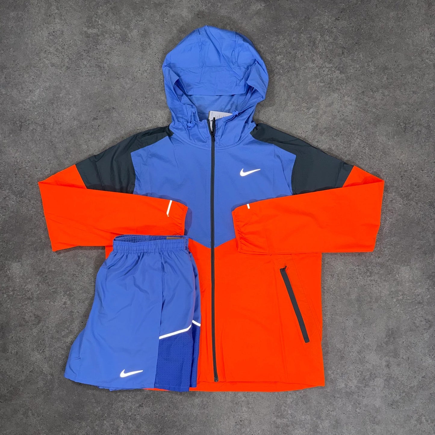 NIKE UV WINDRUNNER SET (ORANGE/BLUE)